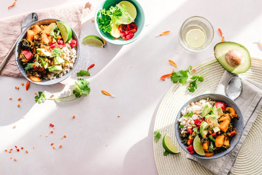 Photo of Vegetable Salad in Bowls // Healthier Me Today